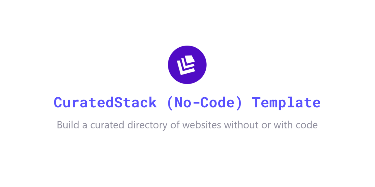 CuratedStack-nocode-template