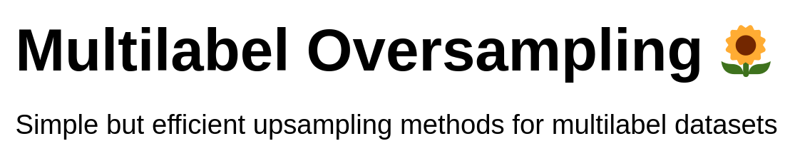 multilabel-oversampling