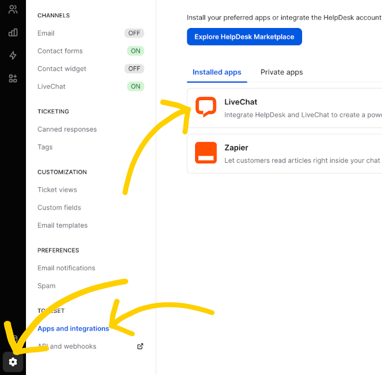 Importing LiveChat data to HelpDesk.