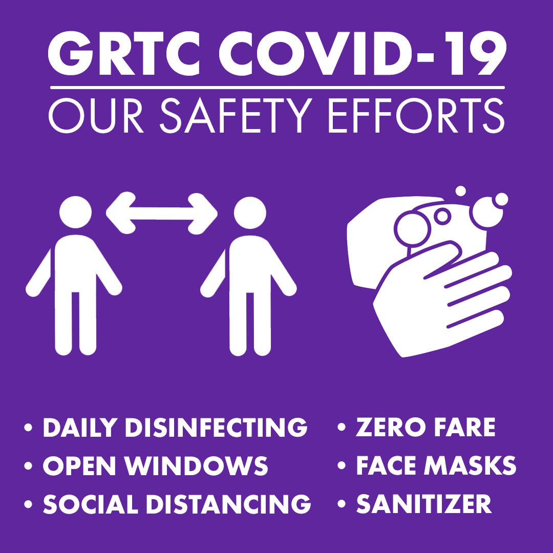 GRTC Safety Efforts infographic