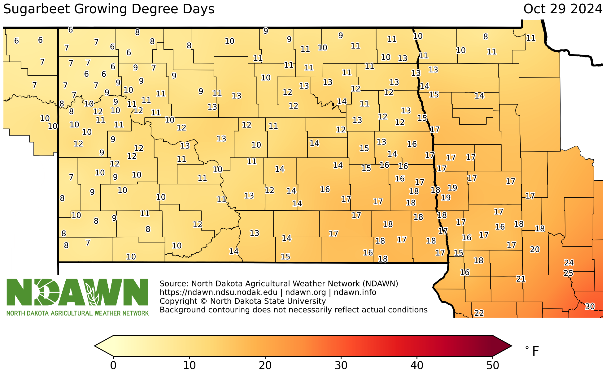 Sugarbeet GDD Map