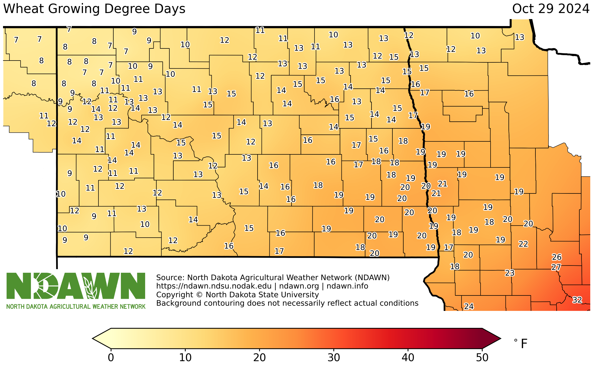 Wheat GDD Map