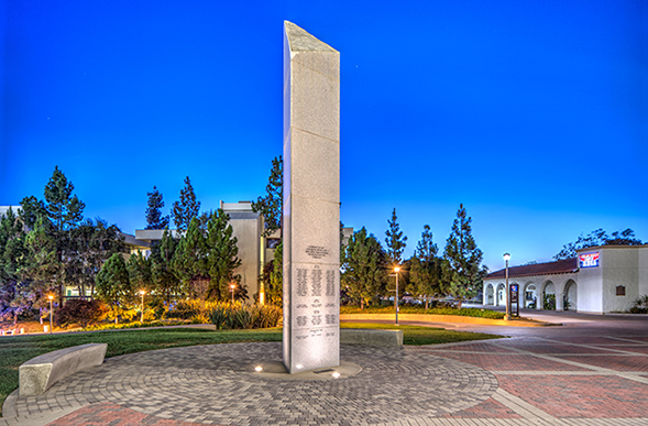 veterans war memorial on aztec green