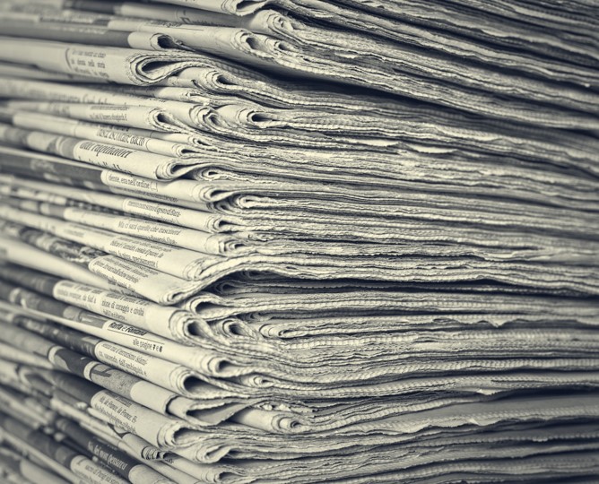 Stack of Newspapers