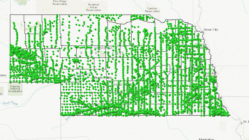 Testhole interactive map