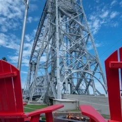 Parking Lot View at South Pier Inn in Duluth Minnesota