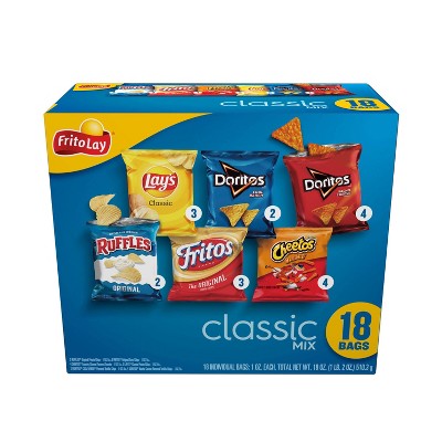 Frito-Lay Chips Variety Pack Classic Mix - 18ct