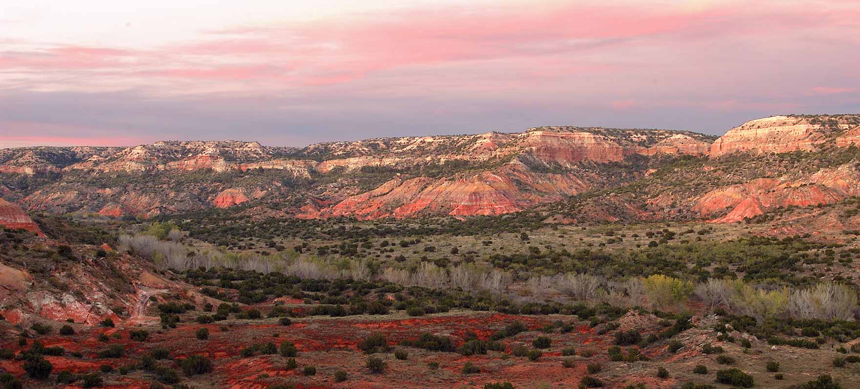 area view Palo Duro Canyon