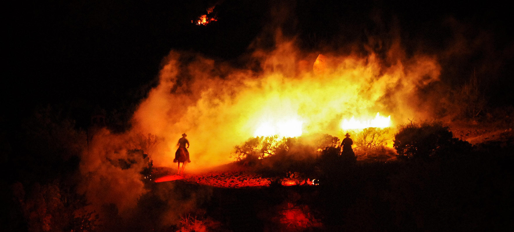 fire at Palo Duro Canyon State Park