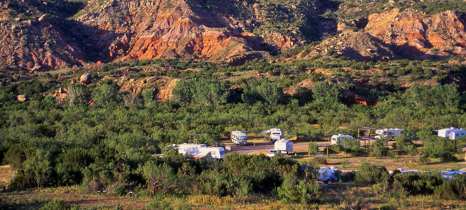 RV area Palo Duro Canyon State Park