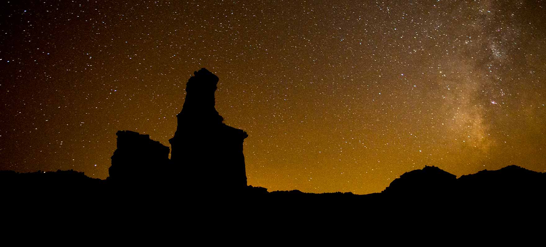 Palo Duro Canyon State Park at night