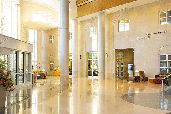 Gill Heart & Vascular Institute lobby