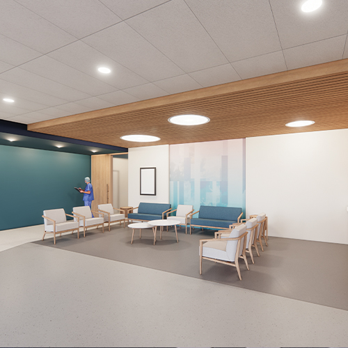 new markey building waiting room