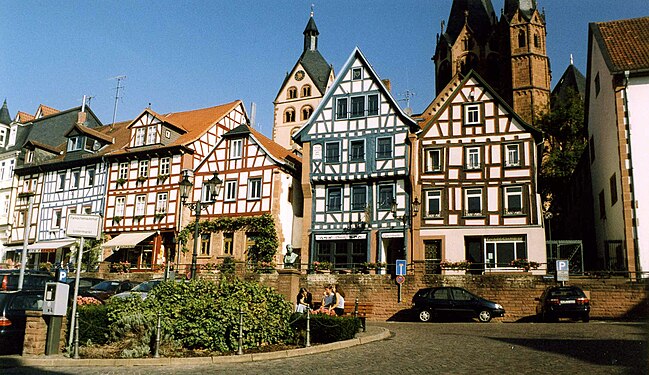 Cultural heritage in Gelnhausen in September 2003