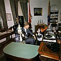 President Kennedy and his children, Halloween 1963