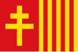 Flag of Besalú, Catalonia, Spain