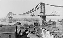 Diese historische Fotografie des Baus der Manhattan Bridge wurde als erstes wertvolles Bild am 8. Juni 2008 ausgezeichnet.