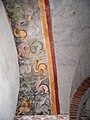 Medieval fresco with monster figure (XIV century ?)