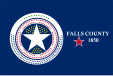 Falls County, Texas Sesquicentennial Flag