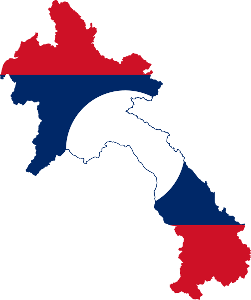 File:Flag-map of Laos.svg