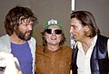 (L-R) Kris Kristofferson, Willie Nelson, Waylon Jennings at Willie Nelson's Dripping Springs reunion, that later became Willie Nelson's 4th of July picnic.