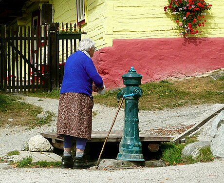 Vlkolinec inhabitant