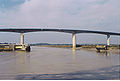 Rochefort toll bridge across the Charente river