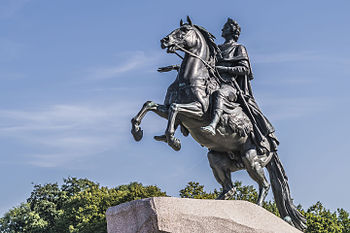 Statue of Peter I «The Bronze Horseman», Saint Petersburg Photograph: Florstein Licensing: CC-BY-SA-3.0,2.5,2.0,1.0