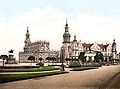 Theaterplatz Hofkirche Schloss 1900