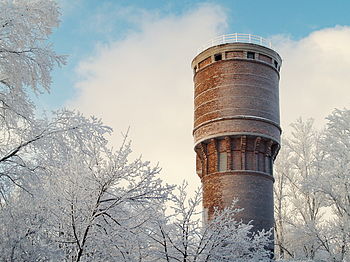 3rd - Tartu railway station water tower in winter. Photograph: Ivo Kruusamägi Licensing: CC-BY-SA-4.0