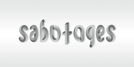 Sabotages. 180° rotational symmetry