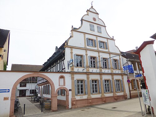 Rare baroque gable in the region (Maikammer)