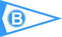 Flag of Burgee of Bærum Seilforening, Norway