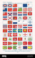 "Algiers flag" in 17th 18th century FLAGS PRINT 1950s.