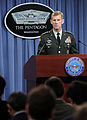 McChrystal during a press conference 2010.