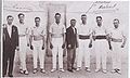 Jugadors al Trinquet Llevant del Grau de València, 1928.