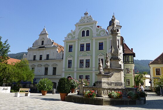 Baroque gables at Frohnleiten in 2015