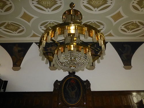 Art Nouveau chandelier at Zeitz Town Hall