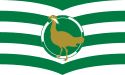 Flag of Wiltshire, England, United Kingdom (Great bustard)