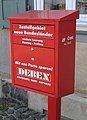 Deutsch: DEBEX-Briefkasten (Deutscher Briefexpress) in Liebenwalde English: Post box in Liebenwalde