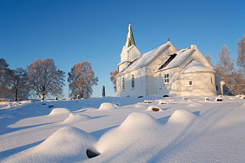 English: Hurum Church, Buskerud Photograph: Edmund Schilvold