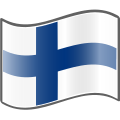 The flag of Finland