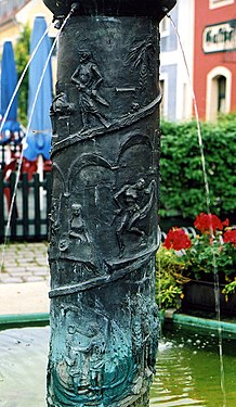 St John and Salome, fountain in Velburg, 2006