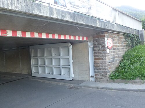 Trarbach Mosel Floodgate, rare image