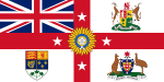 Unofficial British Empire flag (lower right)