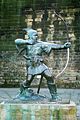 The Robin Hood Memorial in Nottingham near the castle