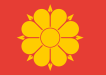 Flag of Trondheim, Norway (dog rose)