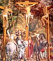 "Crucifixion", ca 1486-91, fresco by Spanzotti