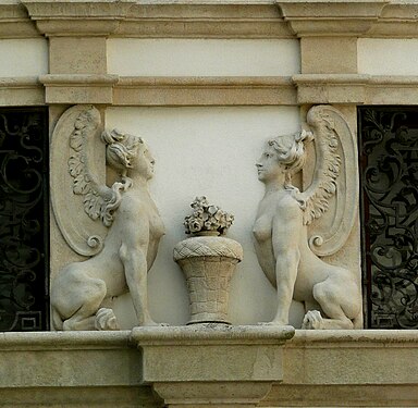 Mikulov castle Sphinxes