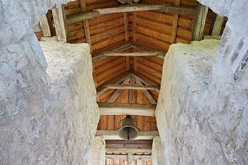 Interior of bell tower of Kihelkonna church. Photograph: Vaido Otsar Licensing: CC-BY-SA-4.0